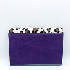 Animal Print Purple Leopard Travel Wallet - BouChic 