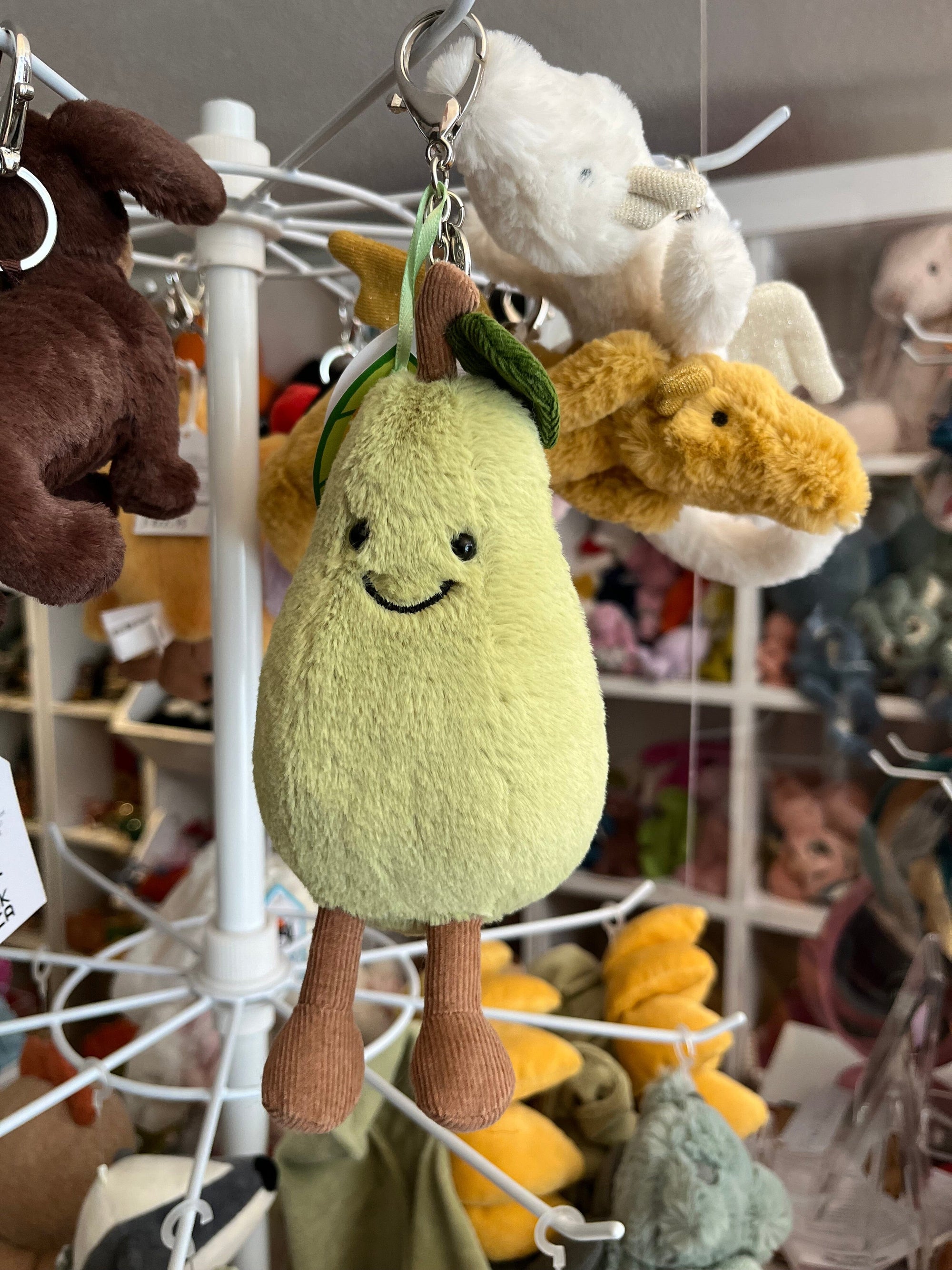 Jellycat Amuseable Pear Bag Charm Toy BouChic 