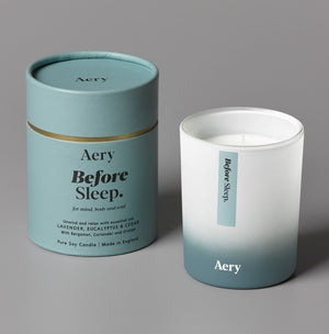Aery Before Sleep Scented Candle - Lavender Eucalyptus and Cedar - BouChic 