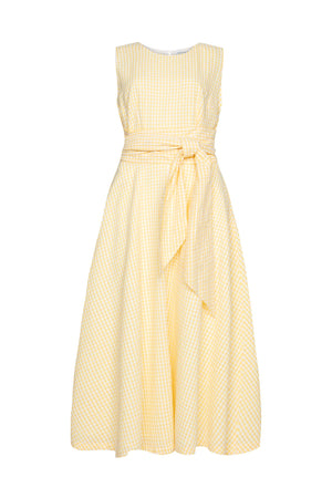 Emily & Fin Roberta Yellow Gingham Dress - BouChic 