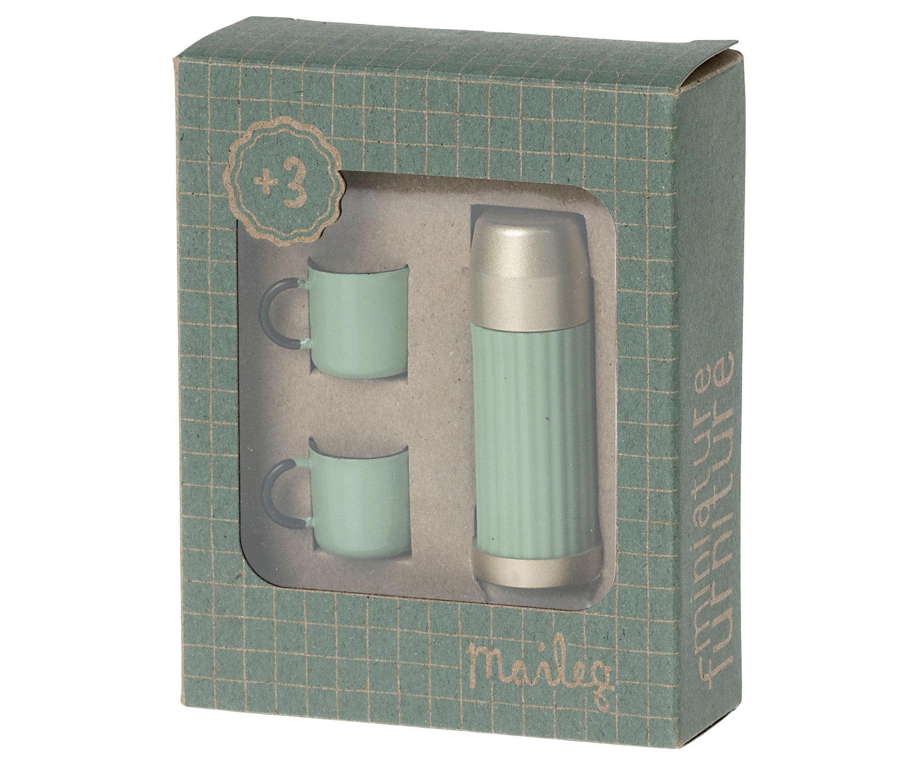 Maileg Thermo Flask & Cup Set Mint - BouChic 