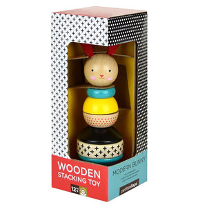 Modern Bunny Wooden Stacking Toy - BouChic 