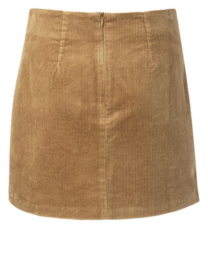 Sand Corduroy Mini Skirt - BouChic 
