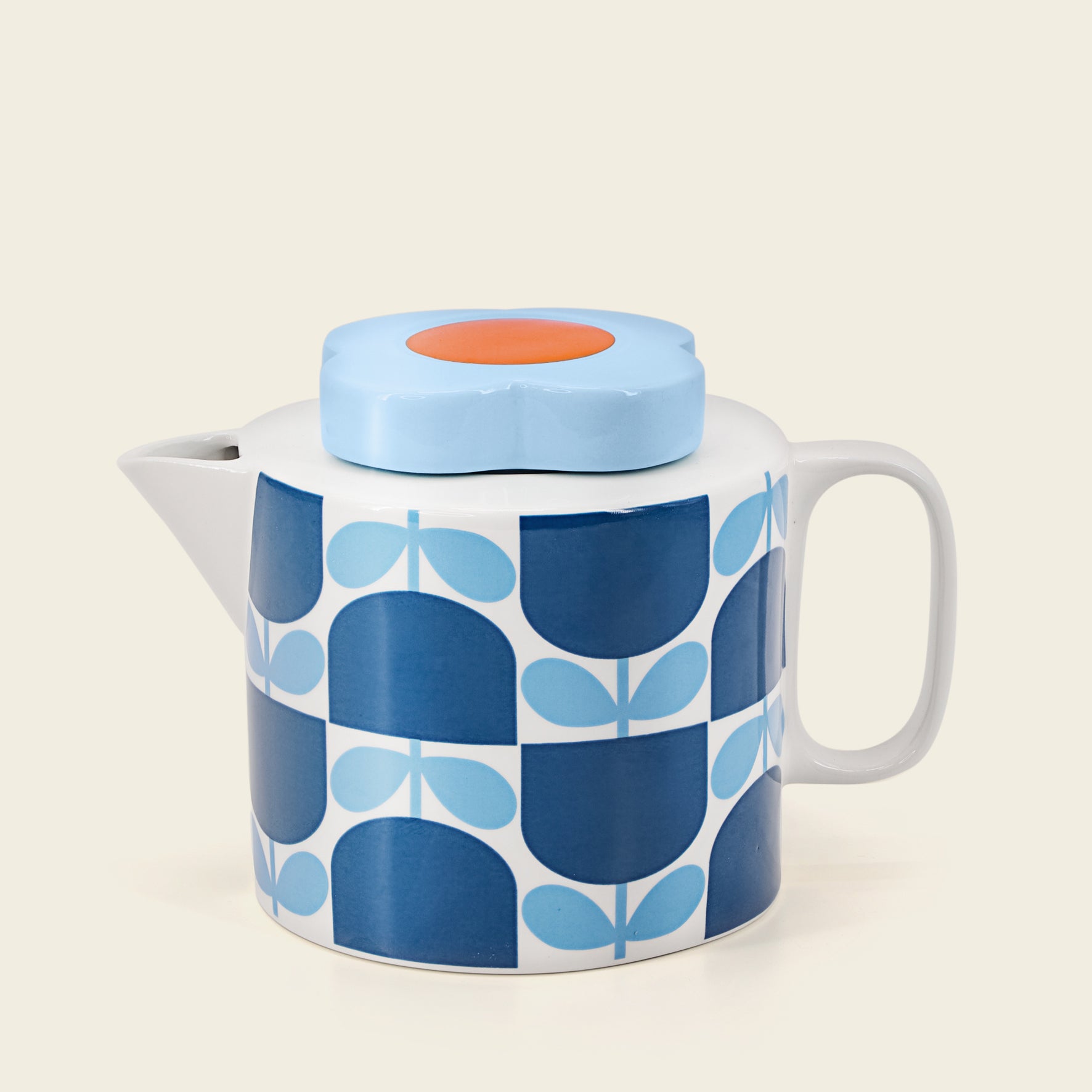 Orla Kiely Teapot Block Flower Navy