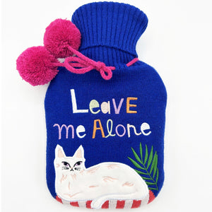 Catnip Hot Water Bottle 'Leave Me Alone' - BouChic