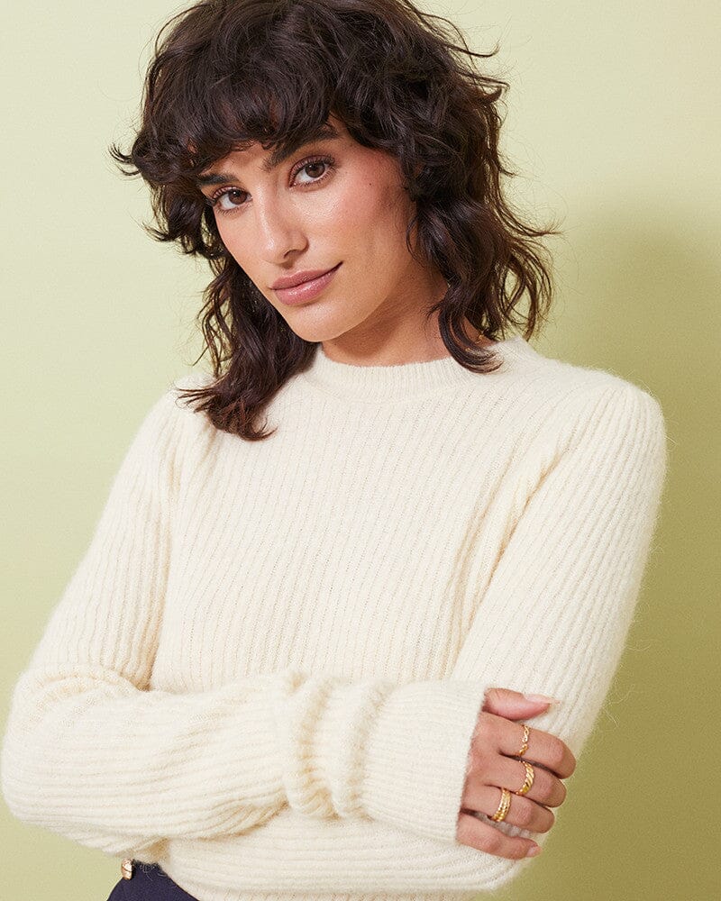 Grace & Mila Galvin Pullover Cream - BouChic 