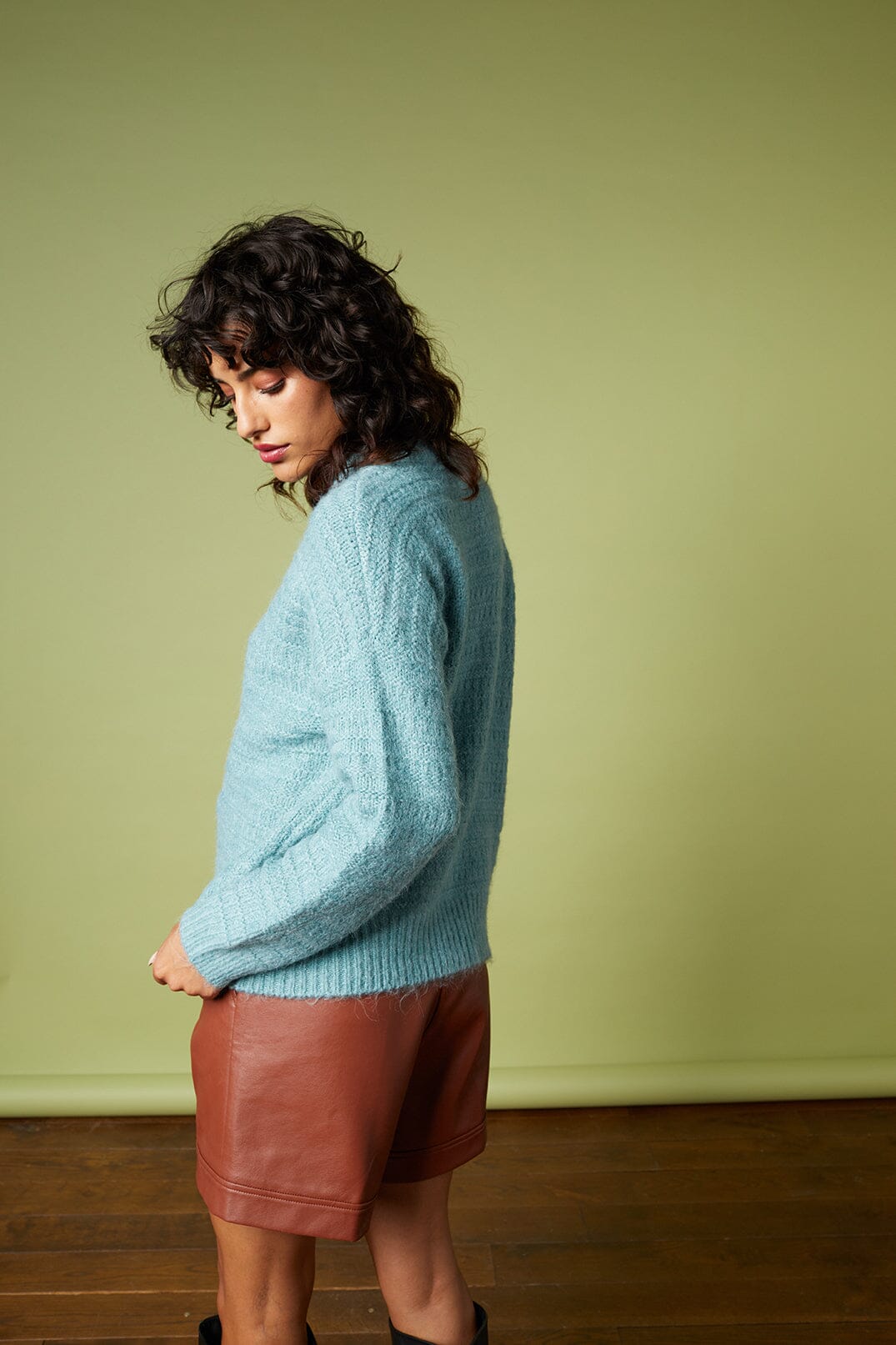 Grace & Mila Hayan Pullover - Jade Green - BouChic 