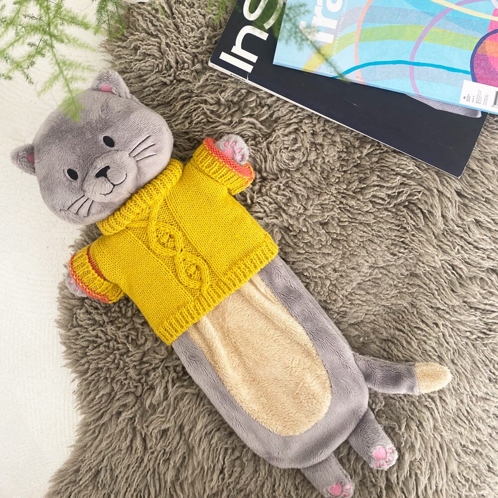 Hot Water Bottle Cat In Jumper - BouChic