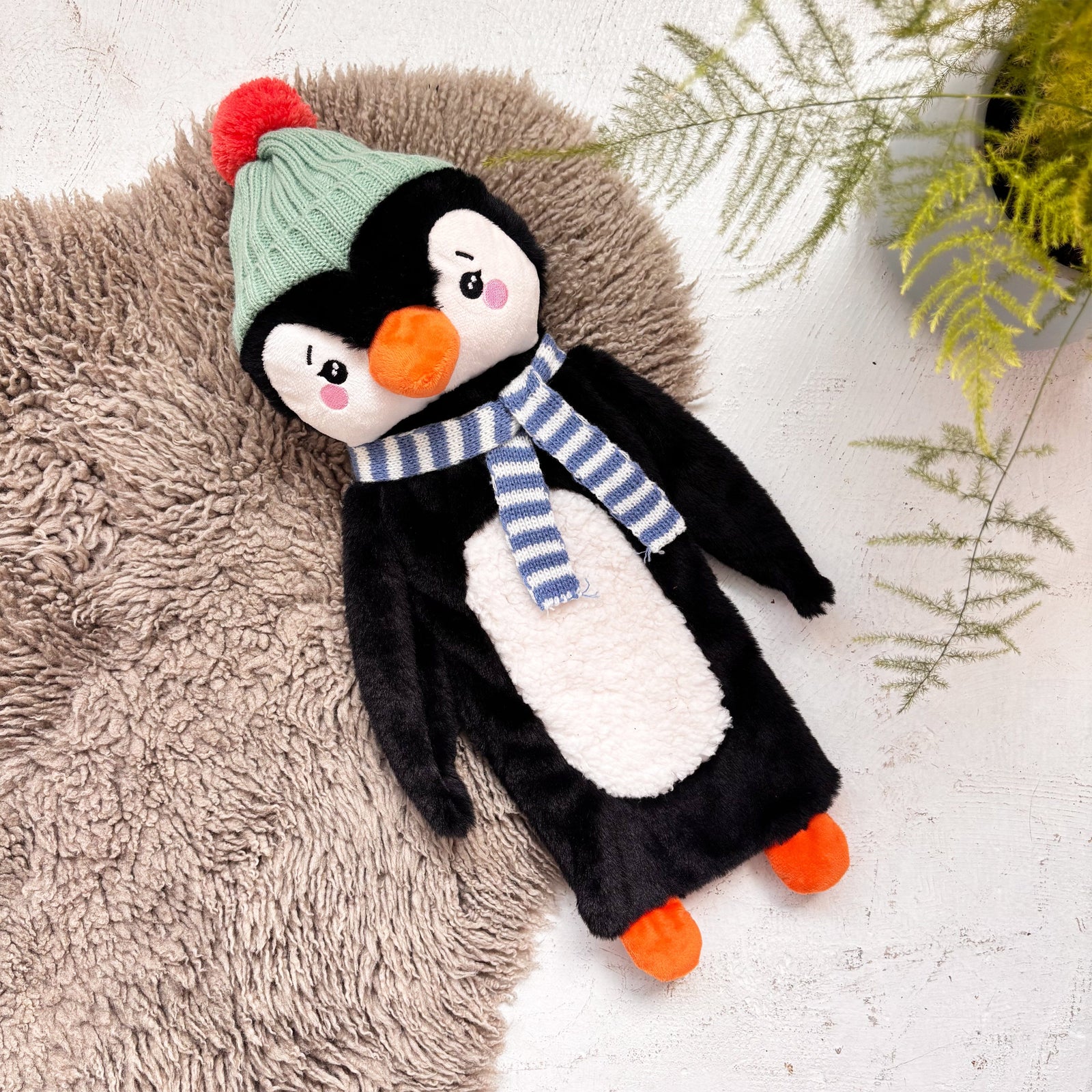 Hot Water Bottle Penguin Scarf/Hat - BouChic