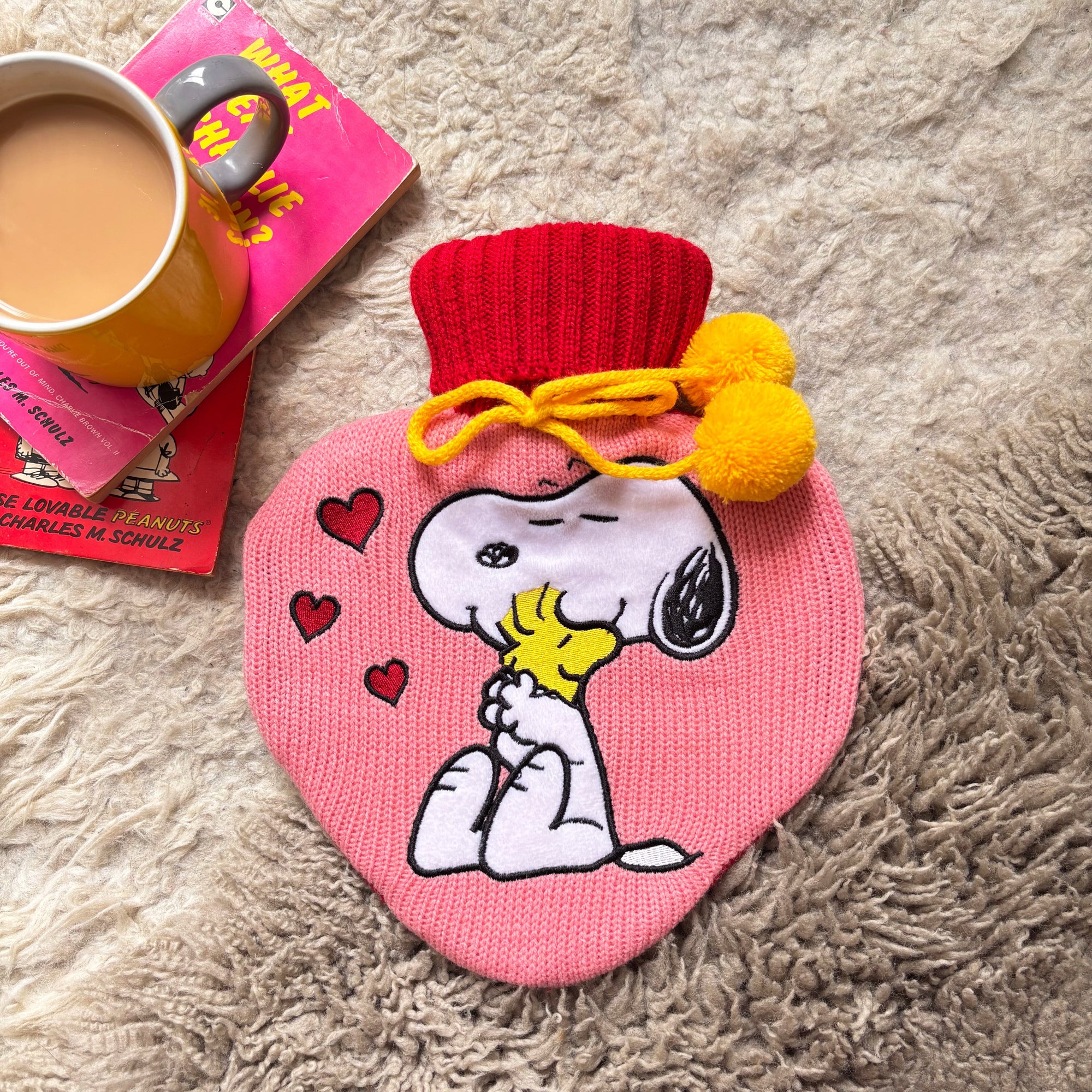House of Disaster Peanuts Snoopy Love Hot Water Bottle Hot Water Bottle BouChic | Homeware, Fashion, Gifts, Accessories 