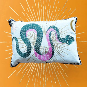 Inked Snake Cushion Cushion BouChic 