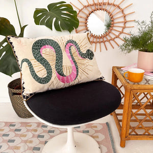 Inked Snake Cushion Cushion BouChic 
