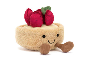 Jellycat Amuseables Fleurette Tarte Aux Fraises - BouChic