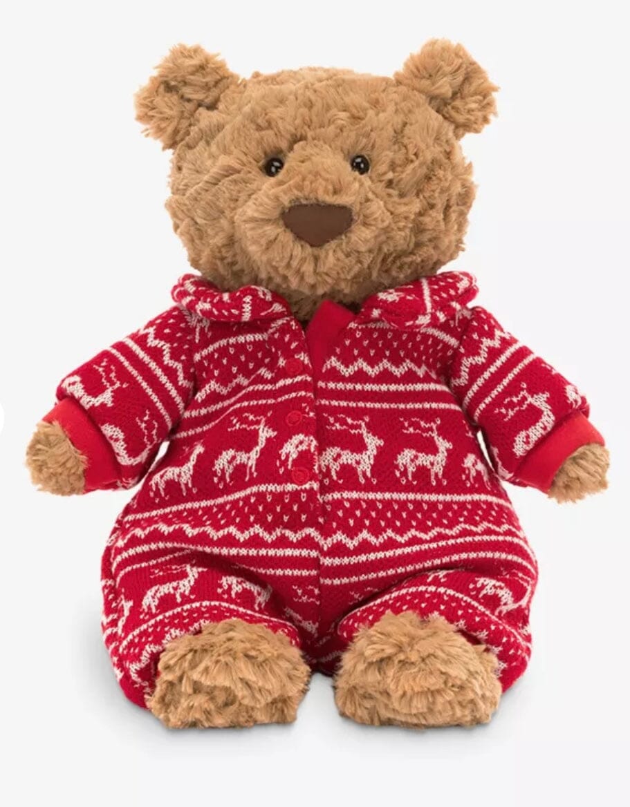 Jellycat Bartholomew Bear Winter Bedtime Pyjamas - BouChic 