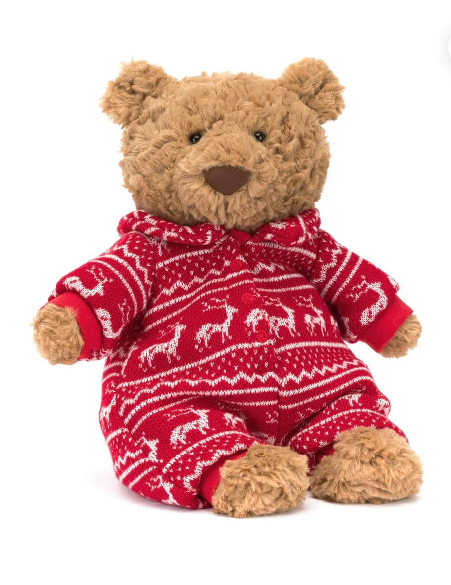 Jellycat Bartholomew Bear Winter Bedtime Pyjamas - BouChic 