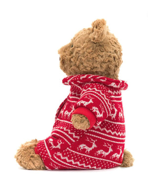 Jellycat Bartholomew Bear Winter Bedtime Pyjamas - BouChic 