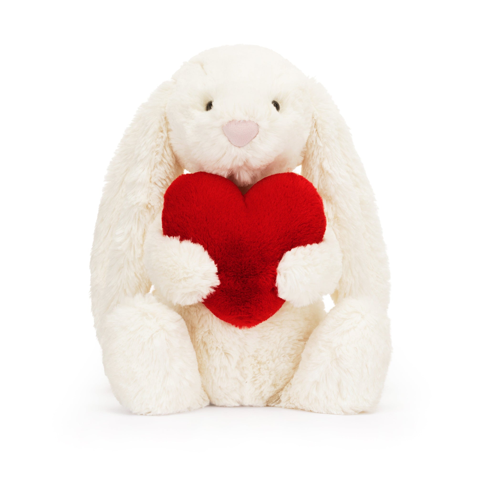 Jellycat Bashful Bunny Red Love Heart - BouChic 
