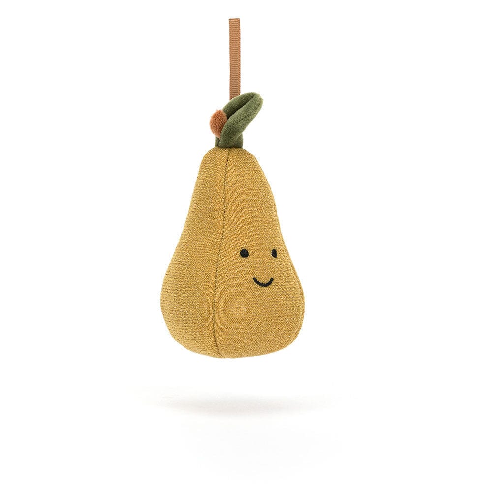 Jellycat Festive Folly Pear Decoration - BouChic 