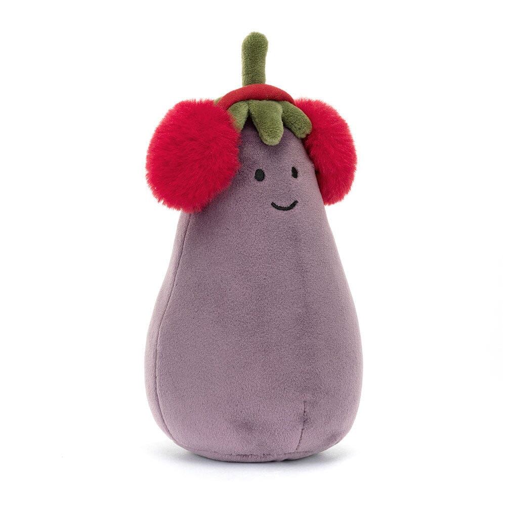 Jellycat Toastie Vivacious Aubergine Red Ear Muffs - BouChic