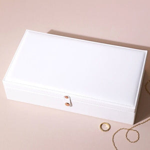 Lisa Angel White Jewellery Case Large - BouChic