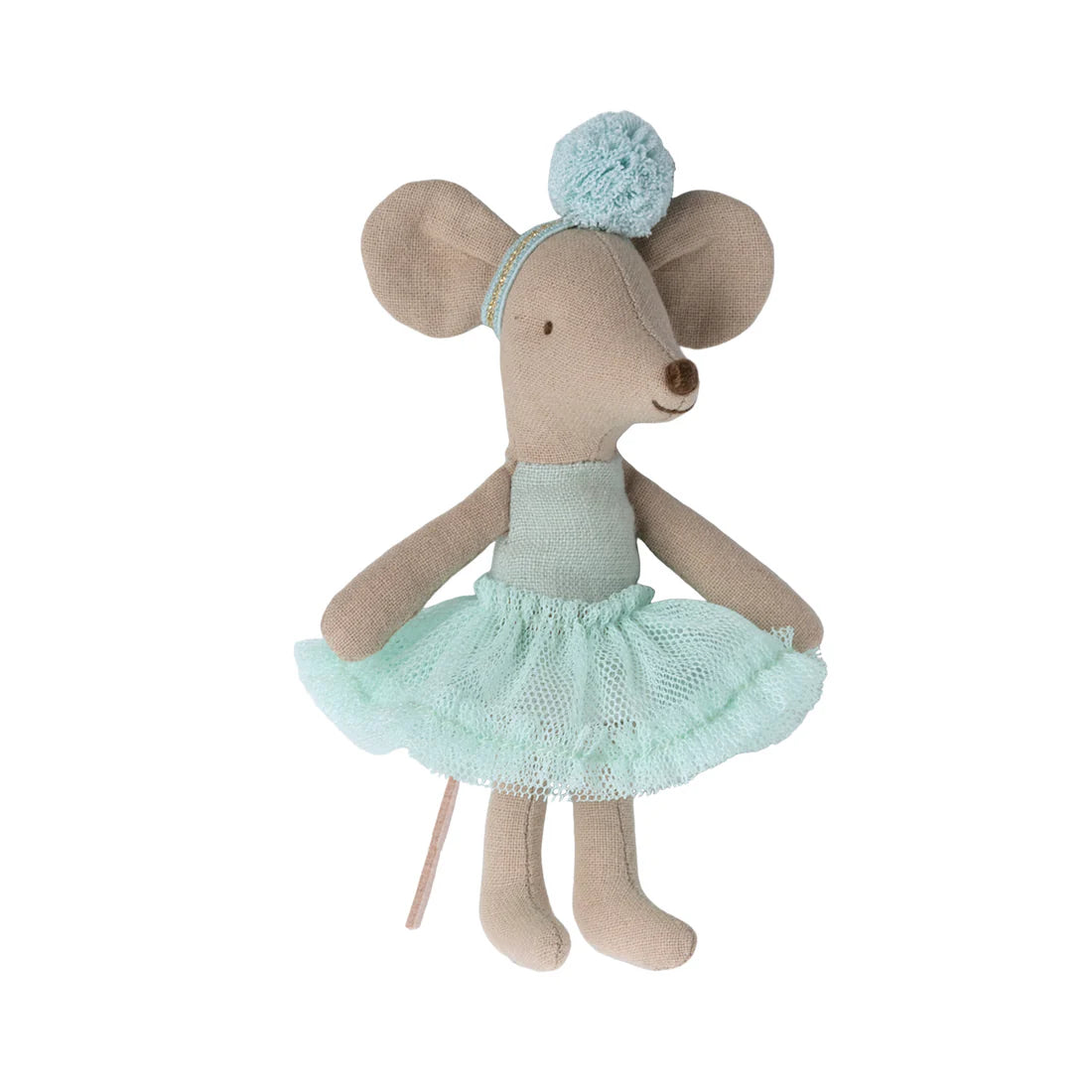 Maileg Ballerina Little Sister Mouse - Mint - BouChic 