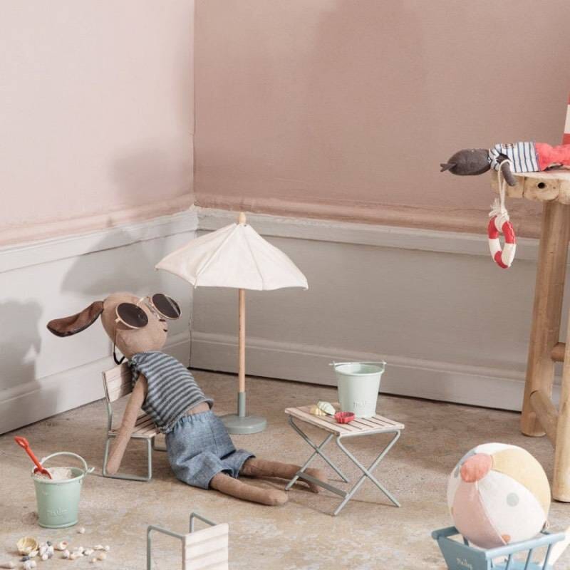 Maileg Beach Bucket and Spade Toy BouChic 