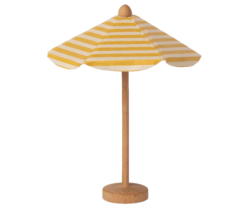Maileg Beach Umbrella Yellow Toy BouChic | Homeware, Fashion, Gifts, Accessories 