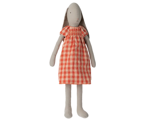 Maileg Bunny Size 5 Checked Dress Orange-Red Activity Toy BouChic | Homeware, Fashion, Gifts, Accessories 