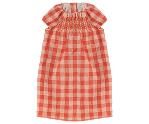 Maileg Bunny Size 5 Checked Dress Orange-Red Activity Toy BouChic | Homeware, Fashion, Gifts, Accessories 