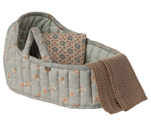 Maileg Carry Cot Large Blue Activity Toy BouChic | Homeware, Fashion, Gifts, Accessories 