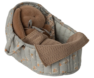 Maileg Carry Cot Large Blue Activity Toy BouChic | Homeware, Fashion, Gifts, Accessories 