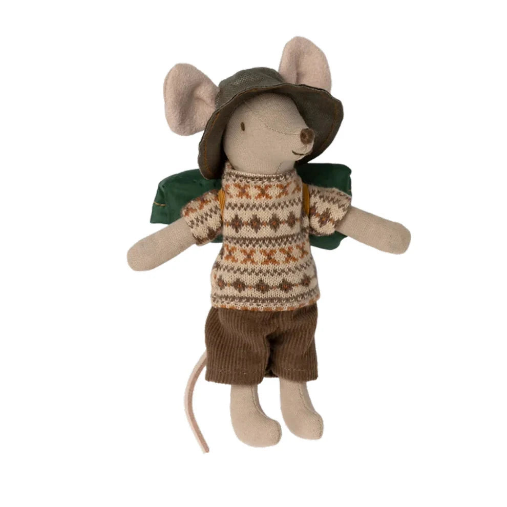 Maileg Hiker Mouse Big Brother Toy BouChic 