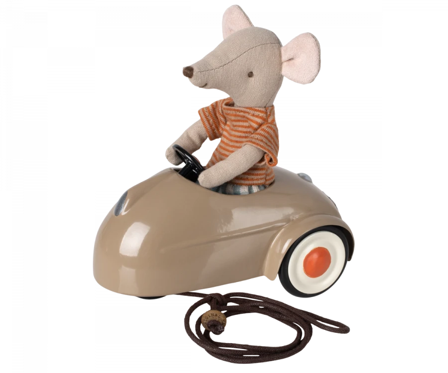 Maileg Mouse Car Light Brown - BouChic
