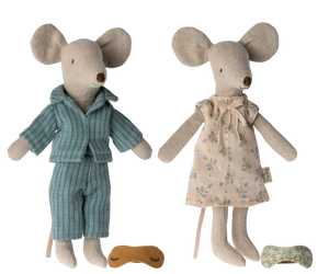 Maileg Mum & Dad Mice in Cigar Box - BouChic 