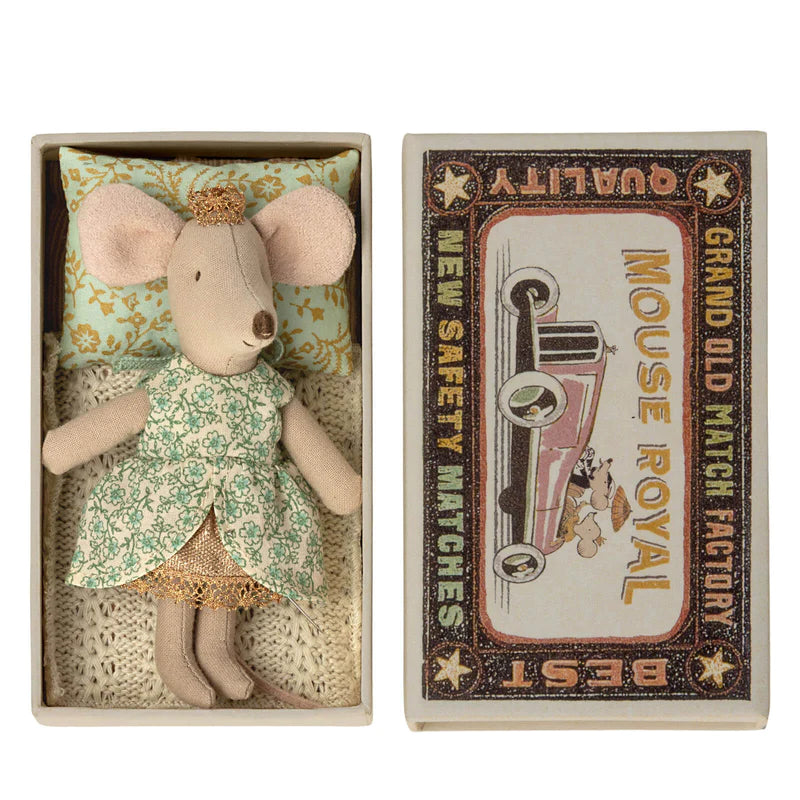 Maileg Princess Mouse Little Sister in Matchbox - BouChic 