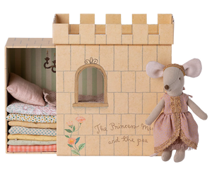 Maileg Princess & The Pea - Big Sister Mouse in Castle - BouChic 