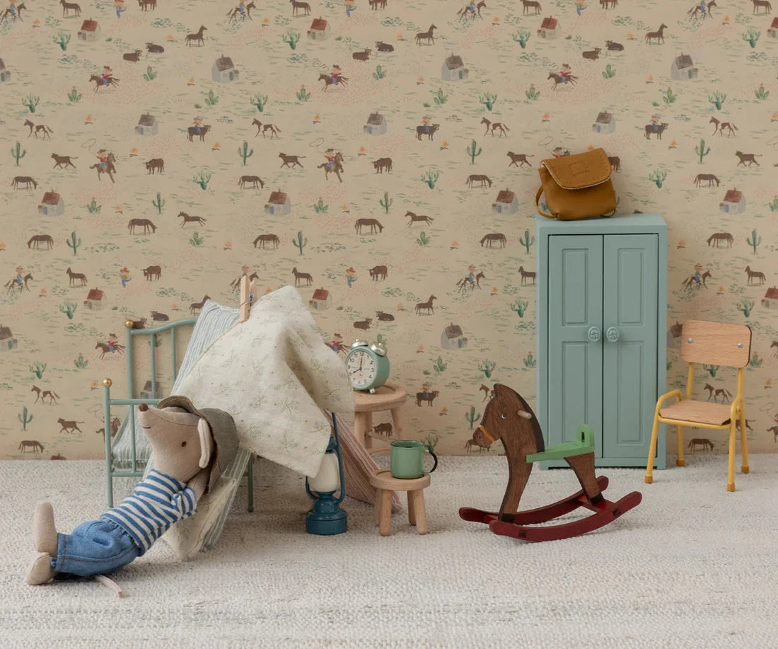 Maileg Rocking Horse Mouse Dark Brown - BouChic