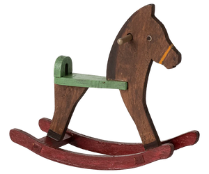 Maileg Rocking Horse Mouse Dark Brown - BouChic