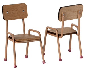 Maileg Table and Chairs Set Mouse - Dark powder - BouChic