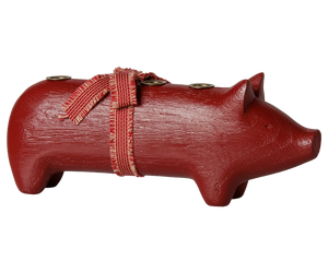 Maileg Wooden Red Pig Candleholder Candleholder BouChic 