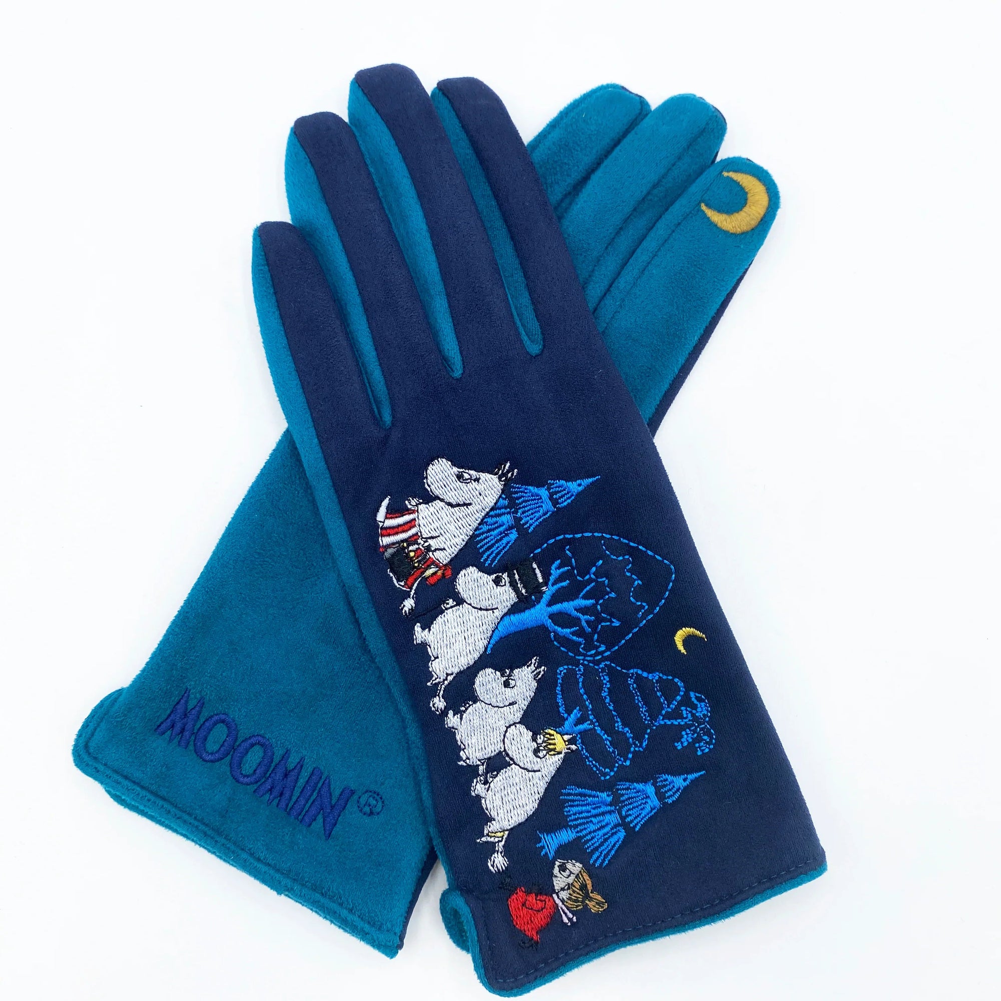 Moomin Blue Forest Family Gloves - BouChic 