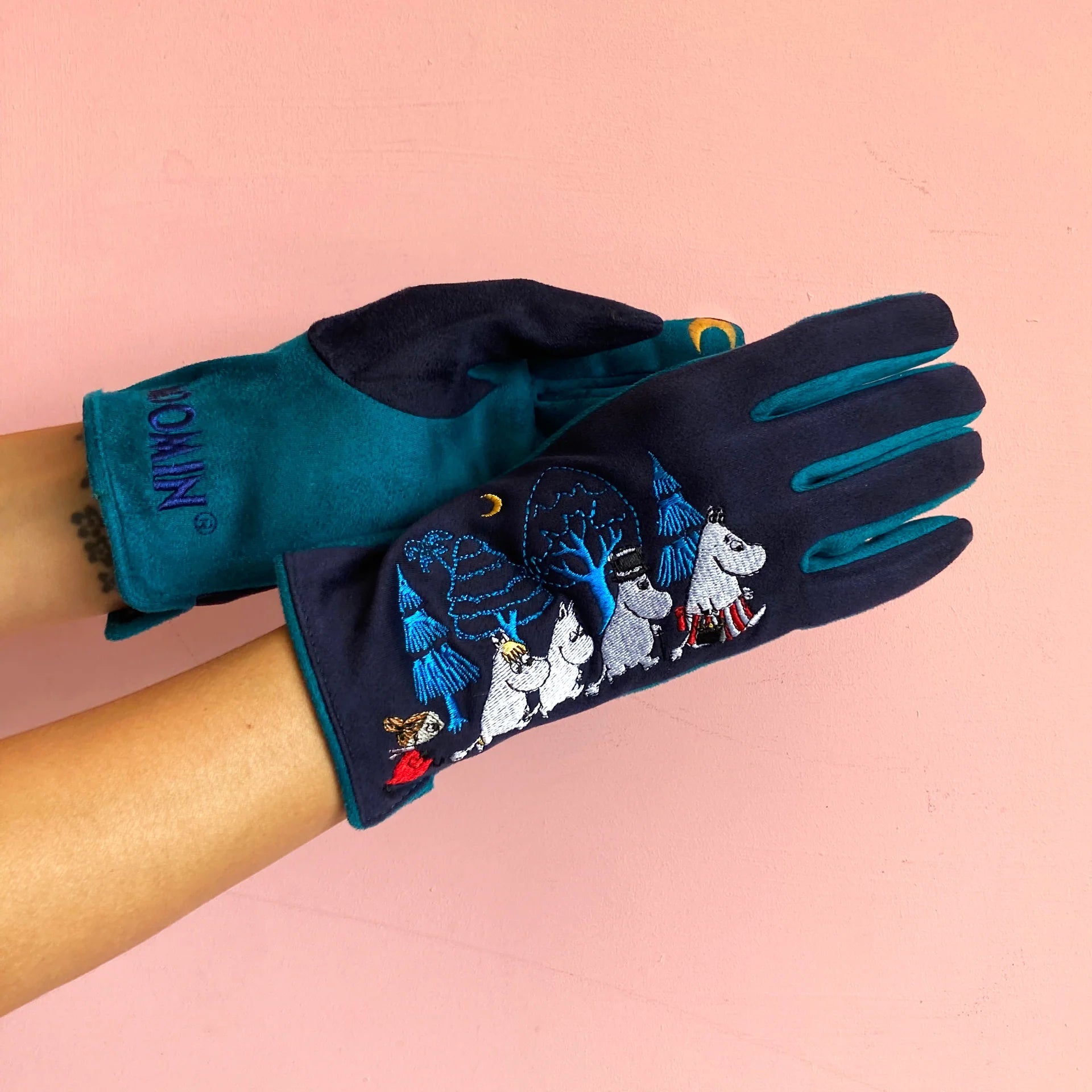 Moomin Blue Forest Family Gloves - BouChic 