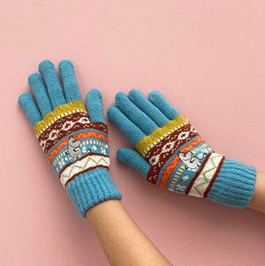 Moomin Fairisle Gloves - BouChic 