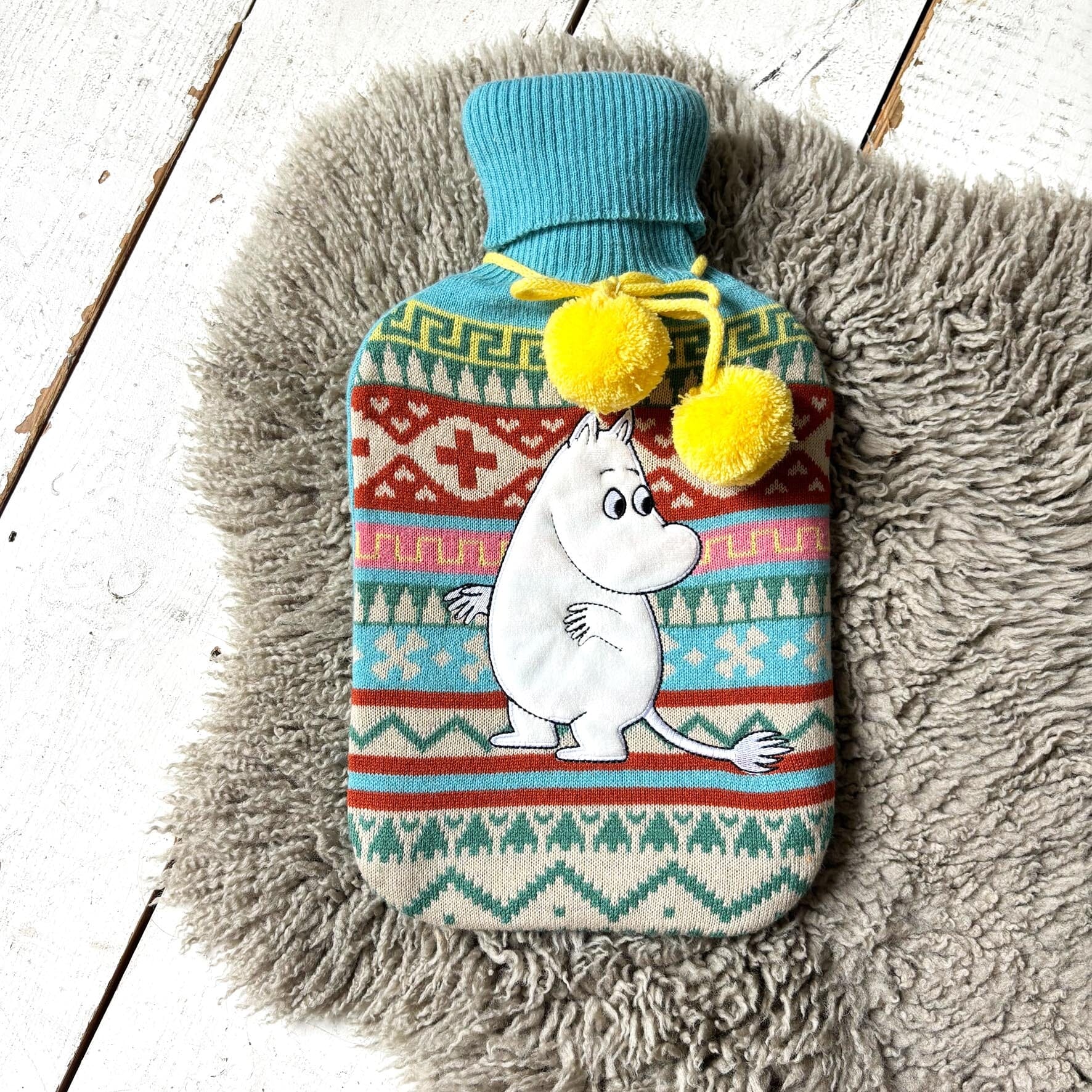 Moomin Fairisle Hot Water Bottle - BouChic 