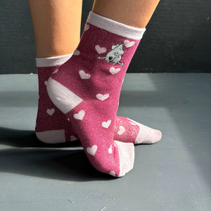 Moomin Love Glitter Socks - BouChic 