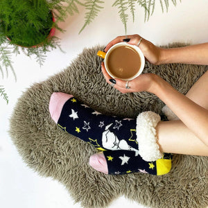 THMO Bamboo Slipper Socks Mens & Ladies | Thick Non Slip Indoor Thermal Socks for Winter (11-14, Black THMO Bamboo Slipper Socks Mens & Ladies | Thick Non Slip Indoor Thermal Socks for Winter (11-14, Black