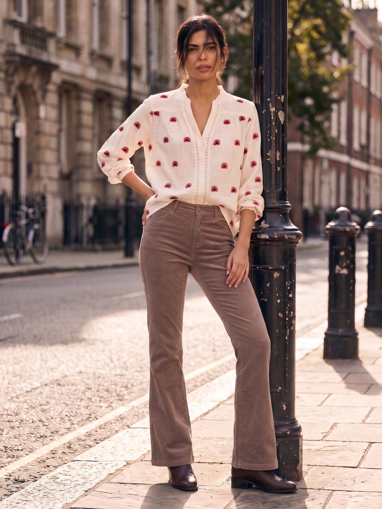 Nooki Alexis Corduroy Trousers Brown Trousers BouChic | Homeware, Fashion, Gifts, Accessories 