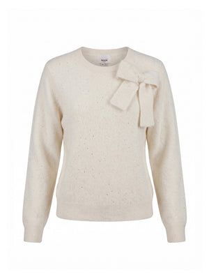 Nooki Chatsworth Bow Jumper Cream Jumper BouChic | Homeware, Fashion, Gifts, Accessories 
