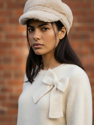 Nooki Chatsworth Bow Jumper Cream Jumper BouChic | Homeware, Fashion, Gifts, Accessories 