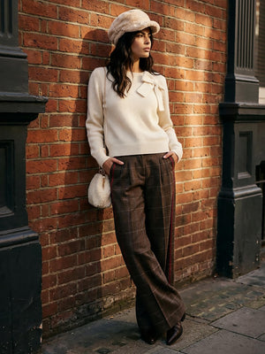 Nooki Chatsworth Bow Jumper Cream Jumper BouChic | Homeware, Fashion, Gifts, Accessories 